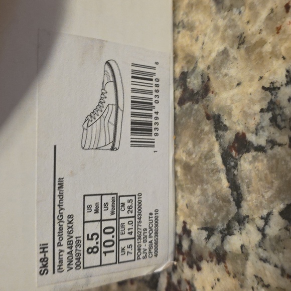 Vans Harry Pottery  Gryffindor High Top Shoes (Read Description) Size 8 1/2 Mens - Picture 12 of 13